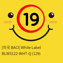 [미국 BACI] White Label BLW3122-WHT-Q