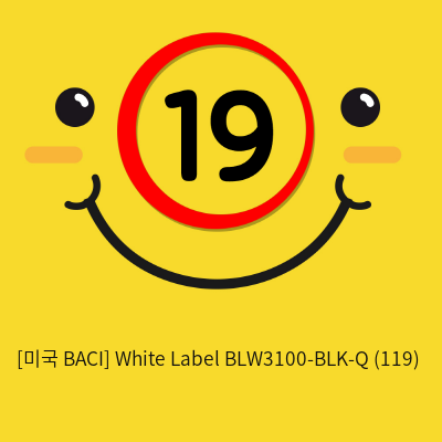 [미국 BACI] White Label  BLW3100-BLK-Q