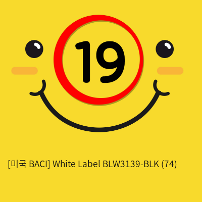 [미국 BACI] White Label BLW3139-BLK