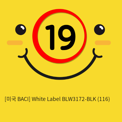 [미국 BACI] White Label BLW3172-BLK